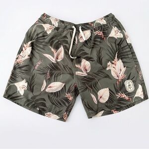 NWOT Men’s TeamLTD Floral Print Swim Shorts Size Large